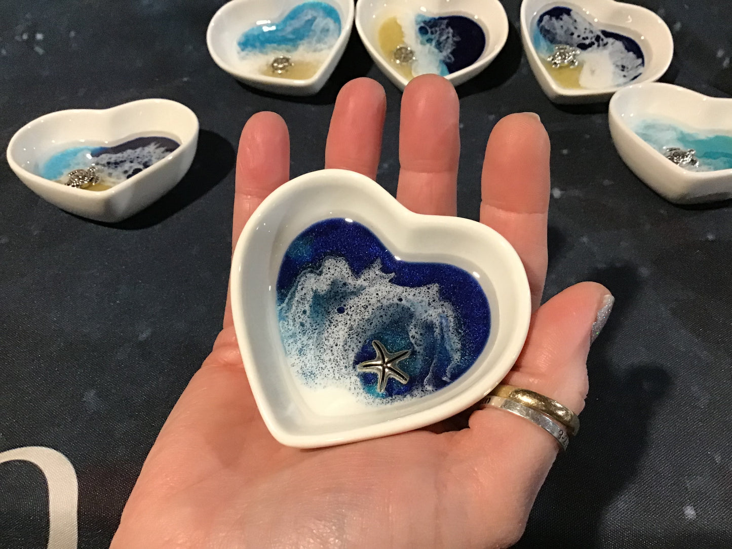 3” heart-shaped trinket dish